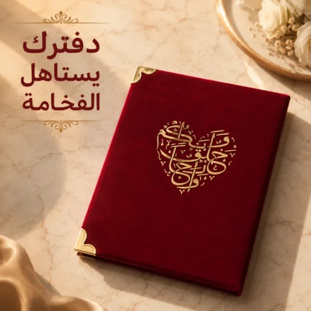 غلاف الدفتر العائلي